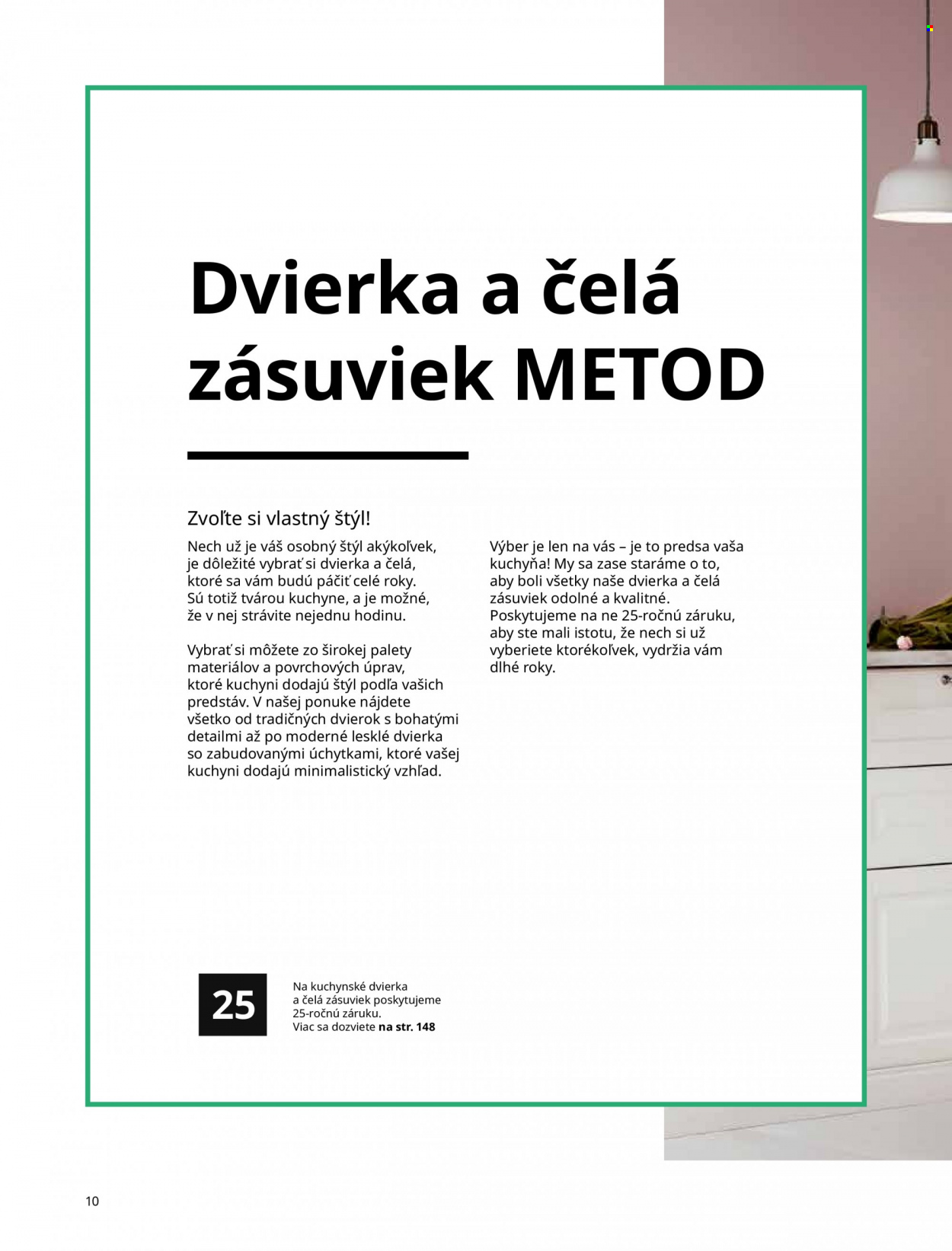 Leták IKEA - Produkty v akcii - Metod. Strana 10.