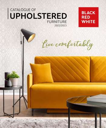 Leták Black Red White - Catalogue of Upholstered Furniture
