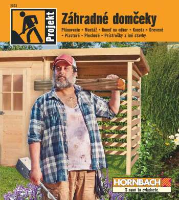 Leták Hornbach - Záhradné domčeky