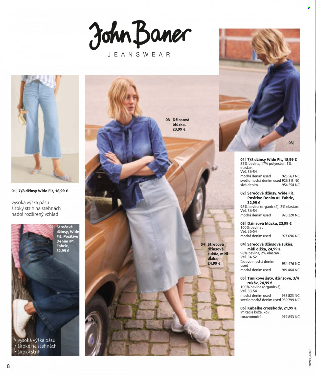 thumbnail - Leták Bonprix - 10.8.2023 - 7.2.2024 - Produkty v akcii - džínsy, strečové džínsy, nohavice, šaty, sukňa, džínsová sukňa, blúzka, kabelka. Strana 10.
