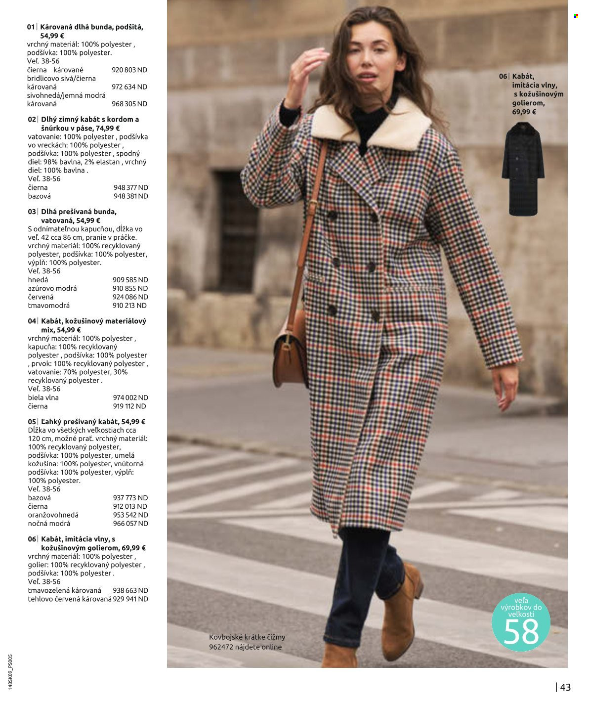 thumbnail - Leták Bonprix - 12.9.2023 - 28.2.2024 - Produkty v akcii - bunda, prešívaná bunda, kabát, zimný kabát, prešívaný kabát, čižmy. Strana 45.