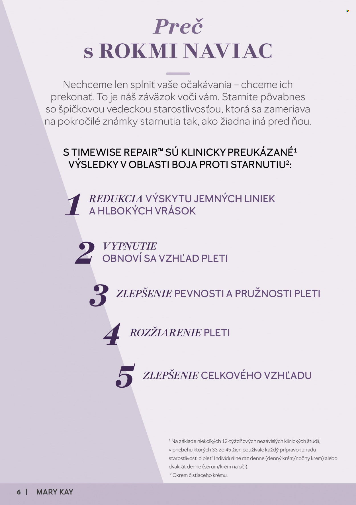 Leták Mary Kay. Strana 1