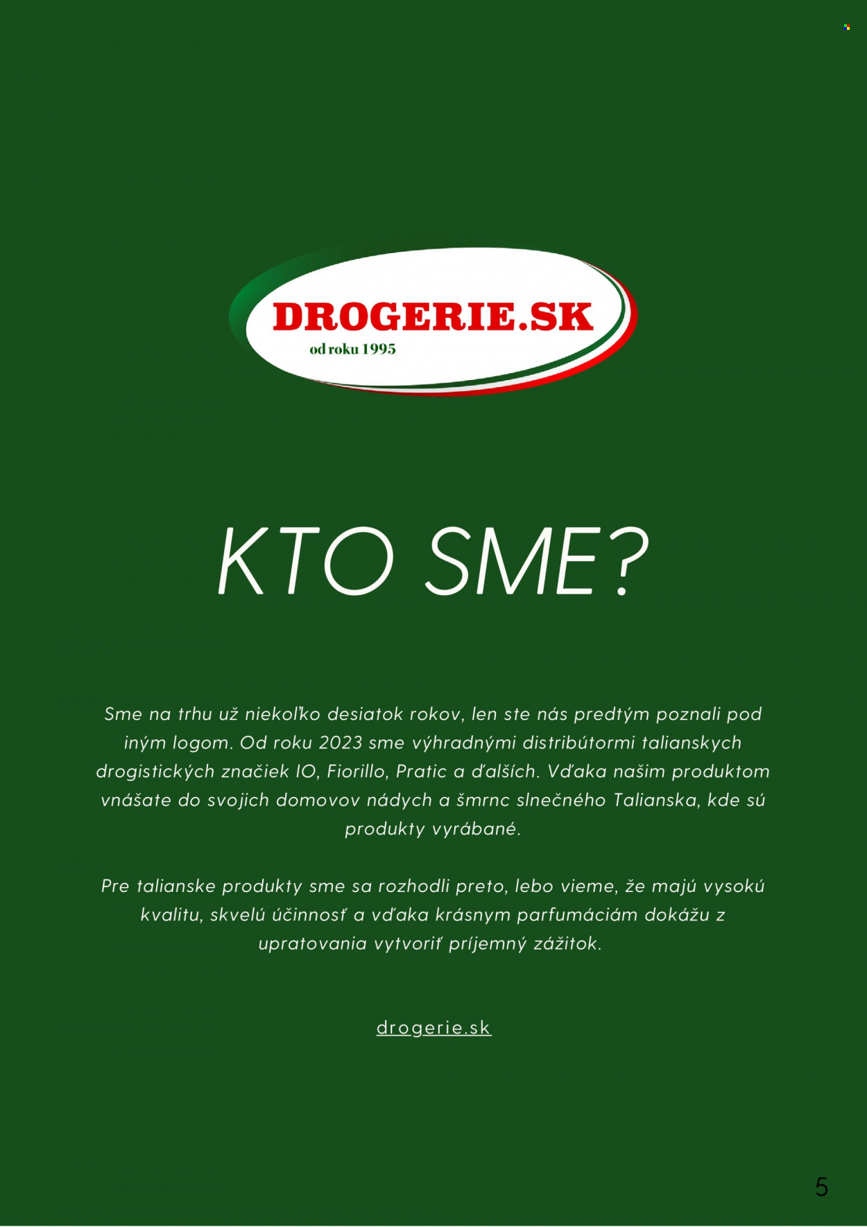 Leták Drogerie.sk. Strana 1