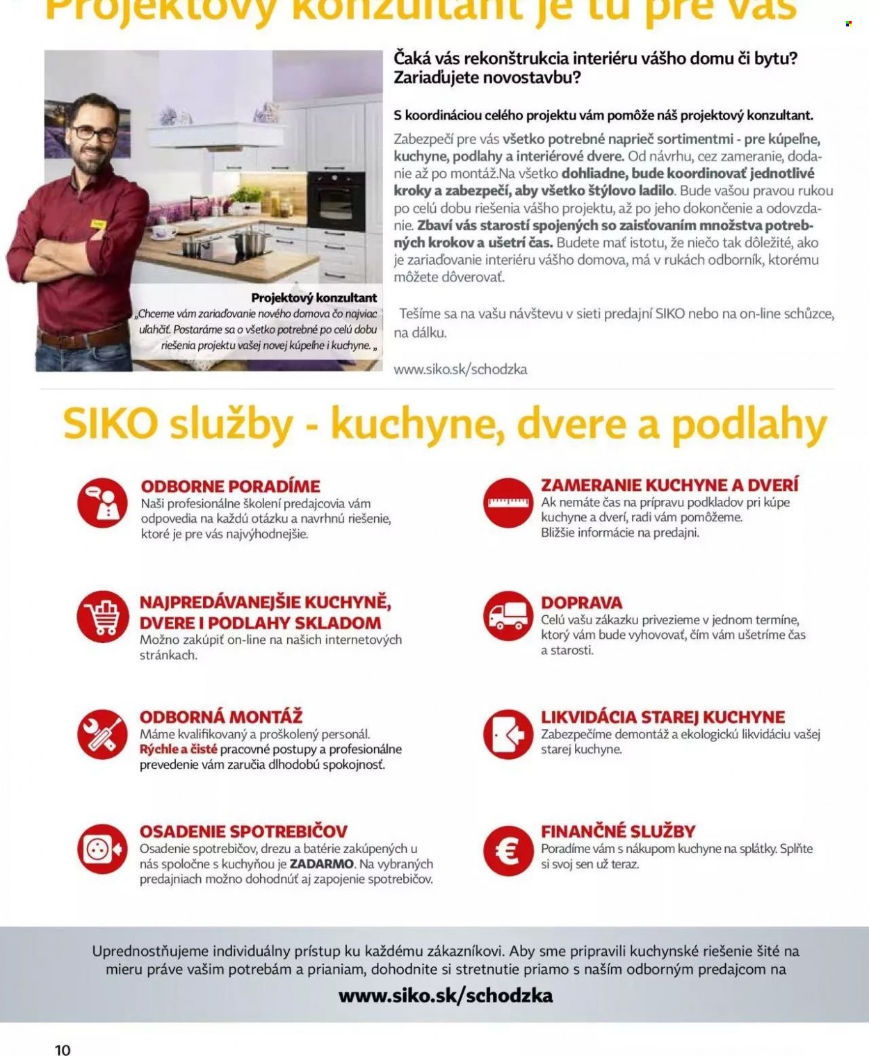thumbnail - Leták SIKO - Produkty v akcii - dvere, interiérové dvere. Strana 10.