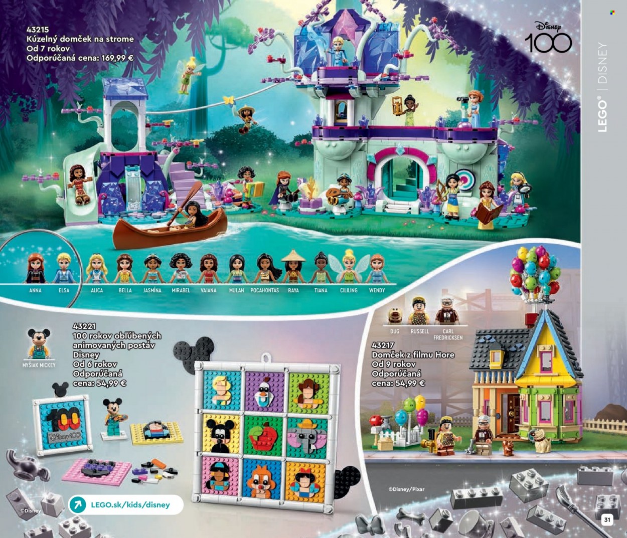 thumbnail - Leták Alltoys - 1.1.2024 - 31.5.2024 - Produkty v akcii - Disney, domček, LEGO, Mickey, LEGO Disney. Strana 31.