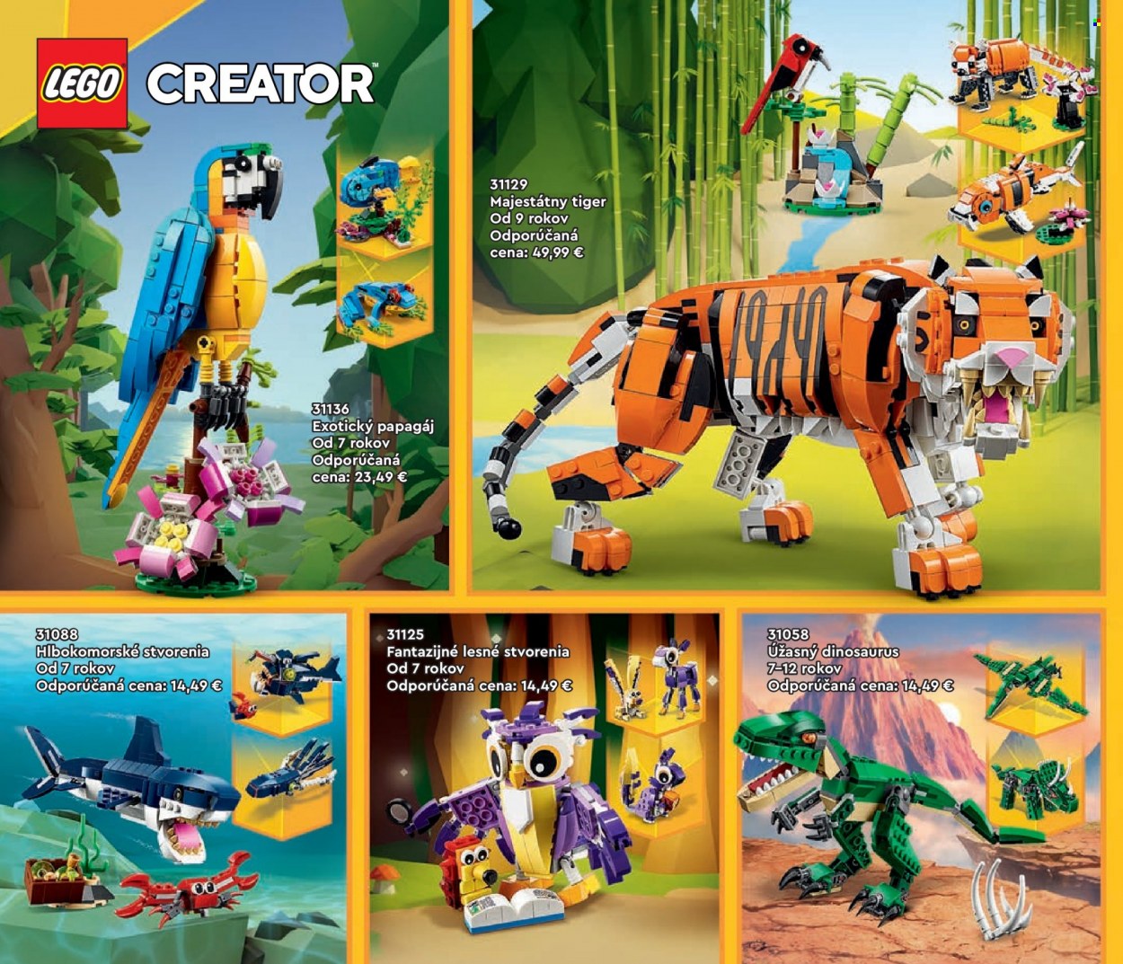 thumbnail - Leták Alltoys - 1.1.2024 - 31.5.2024 - Produkty v akcii - dinosaurus, LEGO, LEGO Creator. Strana 50.