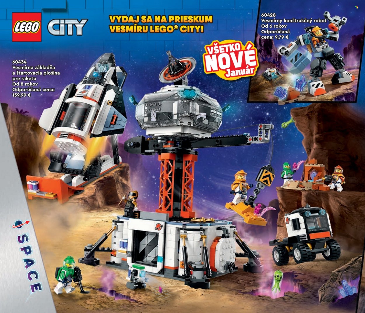 thumbnail - Leták Alltoys - 1.1.2024 - 31.5.2024 - Produkty v akcii - plošina, robot, LEGO, LEGO City, drevená hračka. Strana 52.