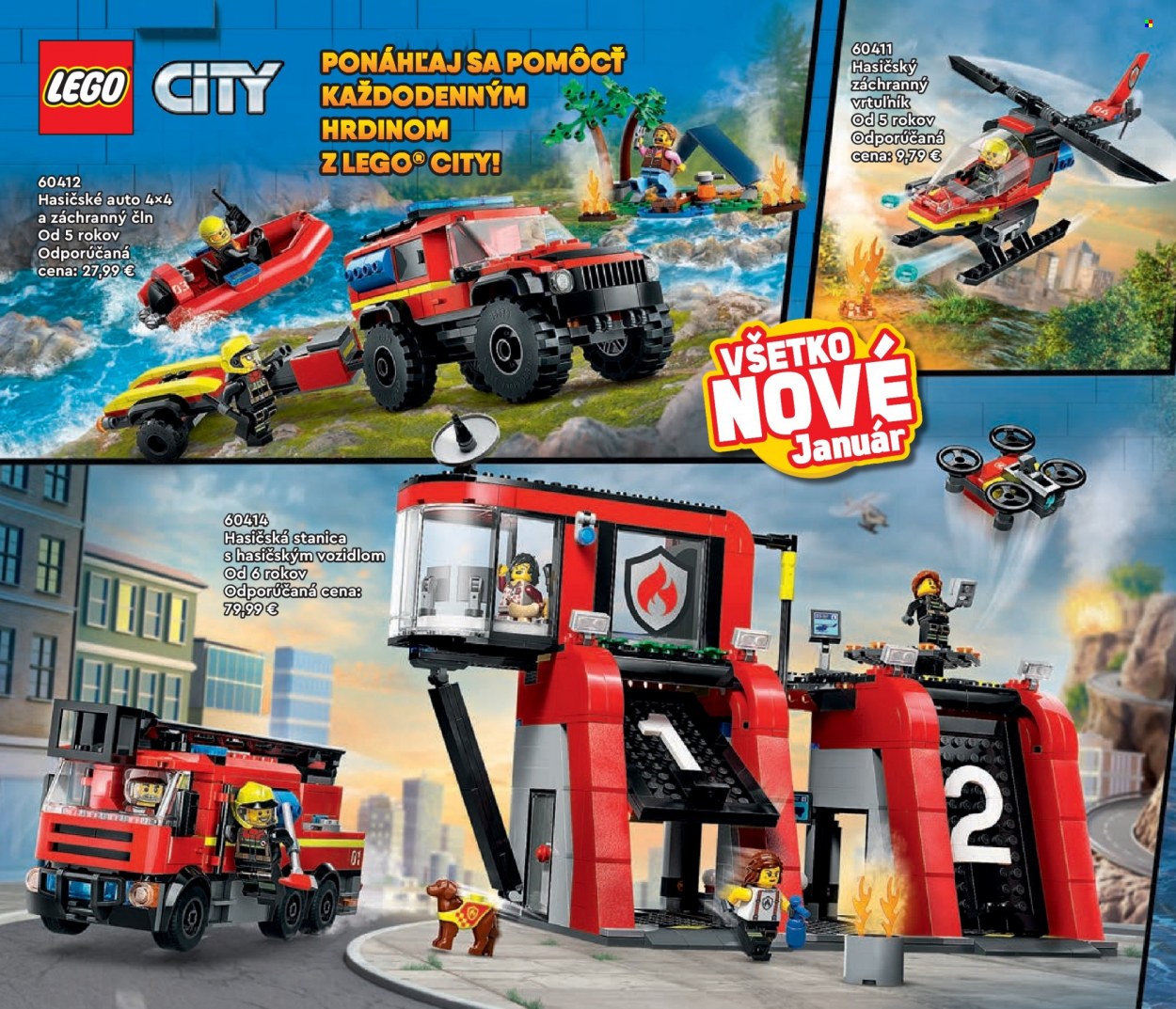 thumbnail - Leták Alltoys - 1.1.2024 - 31.5.2024 - Produkty v akcii - hasičské auto, LEGO, LEGO City, hasičská súprava, vrtuĺník, detská hračka. Strana 54.