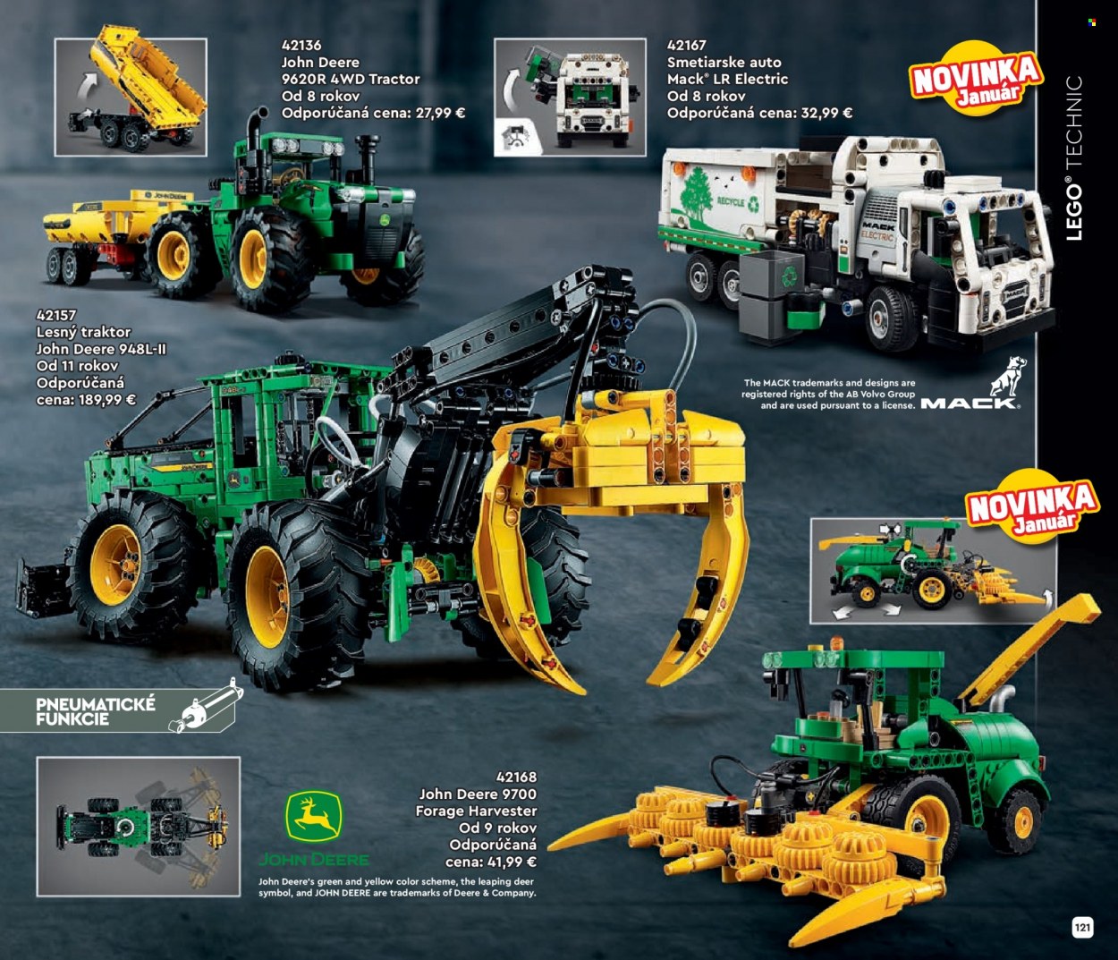 thumbnail - Leták Alltoys - 1.1.2024 - 31.5.2024 - Produkty v akcii - traktor, smetiarske auto, LEGO, autíčko. Strana 121.