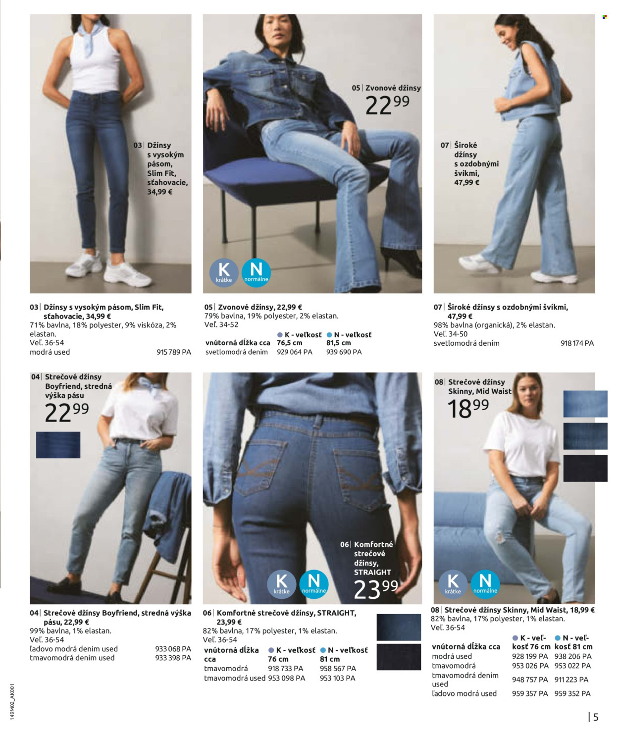 thumbnail - Leták Bonprix - 6.2.2024 - 5.5.2024 - Produkty v akcii - džínsy, strečové džínsy, nohavice. Strana 7.