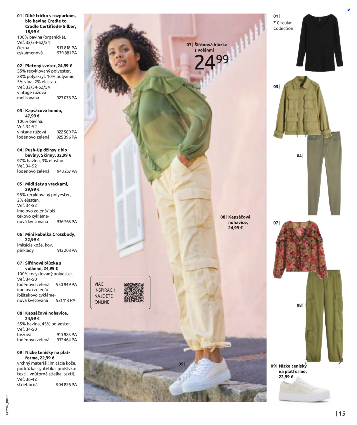 thumbnail - Leták Bonprix - 6.2.2024 - 5.5.2024 - Produkty v akcii - bunda, džínsy, nohavice, šaty, tričko, blúzka, sveter, kabelka, tenisky. Strana 17.