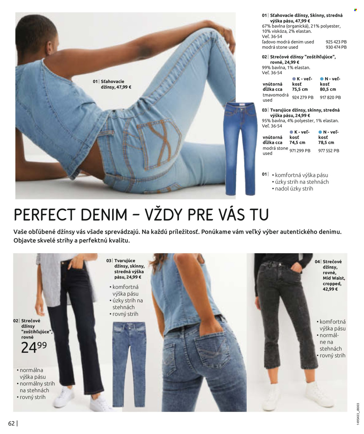 thumbnail - Leták Bonprix - 5.3.2024 - 4.6.2024 - Produkty v akcii - džínsy, strečové džínsy, nohavice. Strana 64.