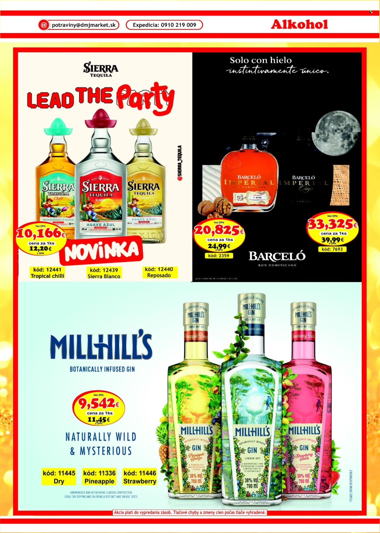 thumbnail - Leták DMJ market - 1.3.2024 - 30.4.2024 - Produkty v akcii - mango, chilli, víno, alkohol, rum, gin, tequila, PARTY, Barceló Imperial, Ron Barceló, Cien. Strana 37.