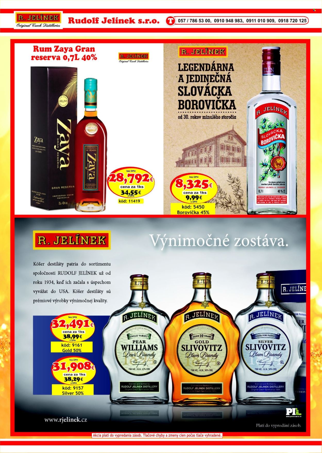 thumbnail - Leták DMJ market - 1.3.2024 - 30.4.2024 - Produkty v akcii - alkohol, borovička, brandy, rum, R. Jelínek, Cien. Strana 40.