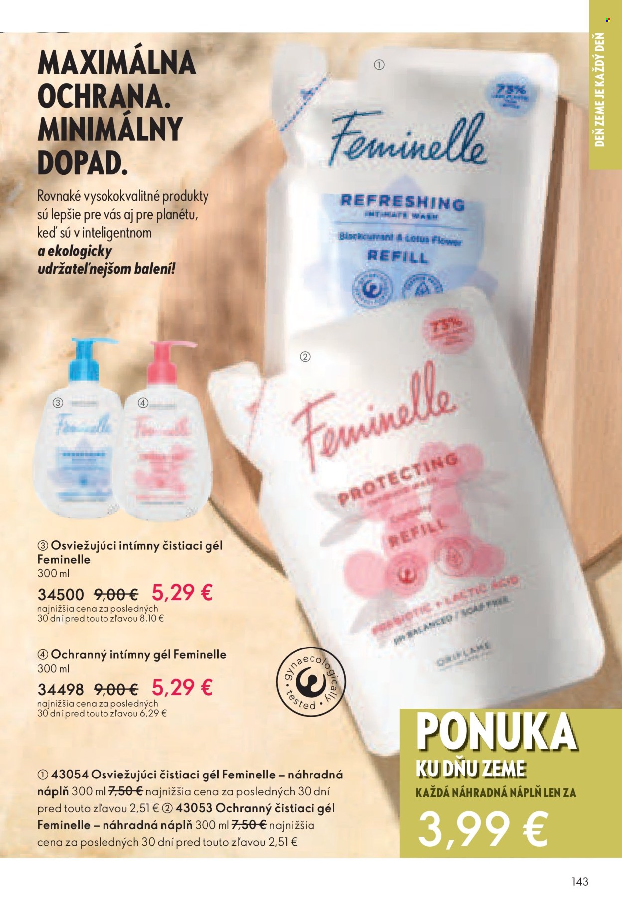 thumbnail - Leták Oriflame - 16.4.2024 - 6.5.2024 - Produkty v akcii - tekuté mydlo, mydlo, gél na intímnu hygienu. Strana 143.