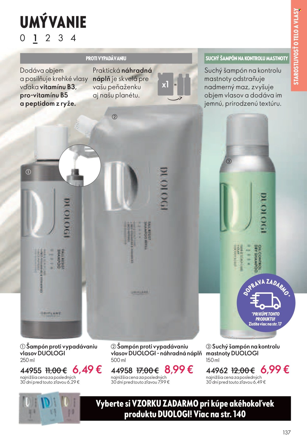 thumbnail - Leták Oriflame - 7.5.2024 - 27.5.2024 - Produkty v akcii - šampón, šampón proti lupinám, suchý šampón. Strana 137.