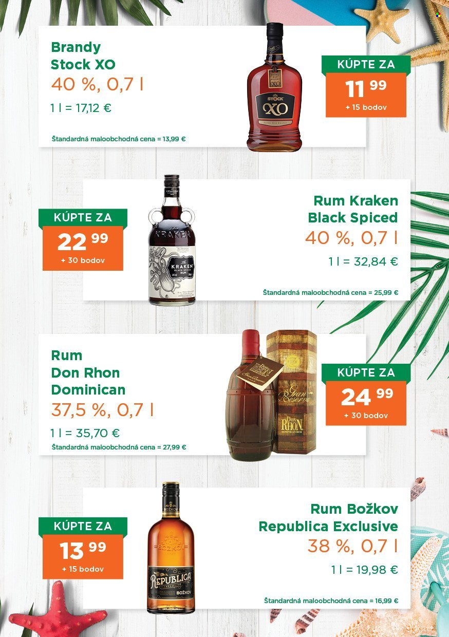 thumbnail - Leták 1Day - 1.5.2024 - 31.7.2024 - Produkty v akcii - alkohol, brandy, rum, Božkov, Republica. Strana 3.