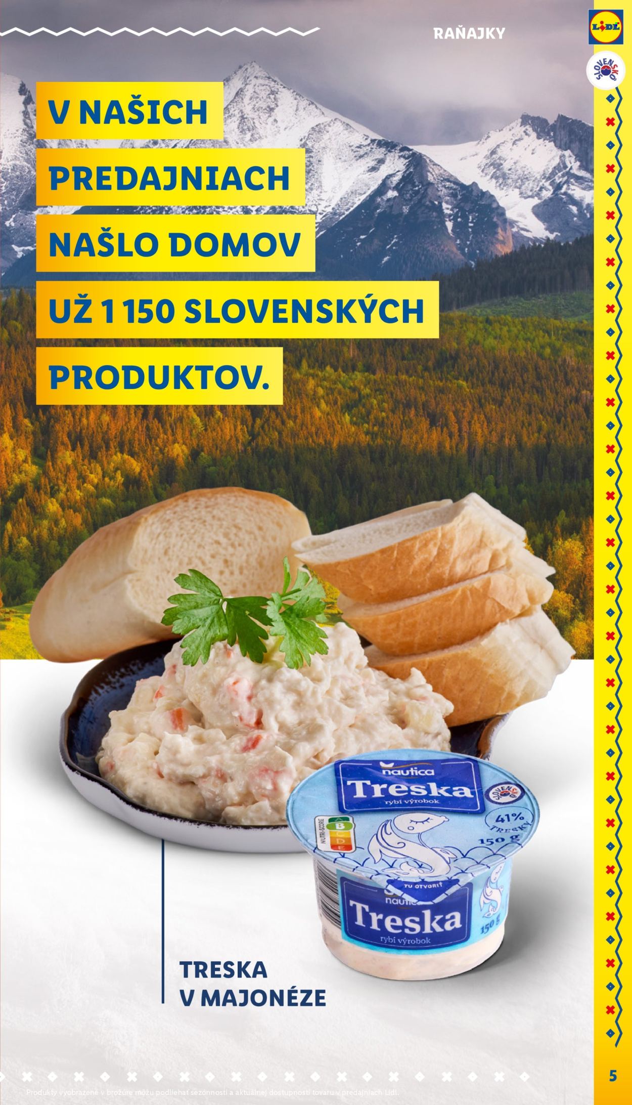 Leták Lidl. Strana 1