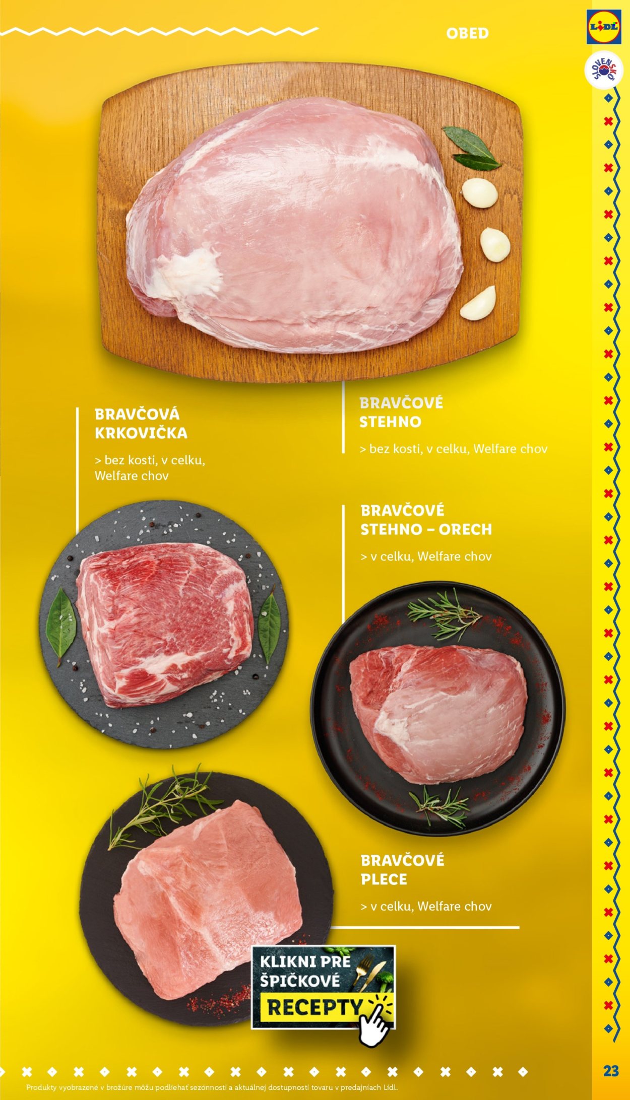 Leták Lidl. Strana 1