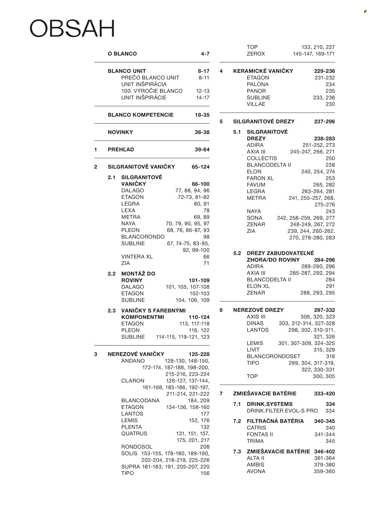 Leták Blanco - 1.1.2025 - 31.12.2025. Strana 1