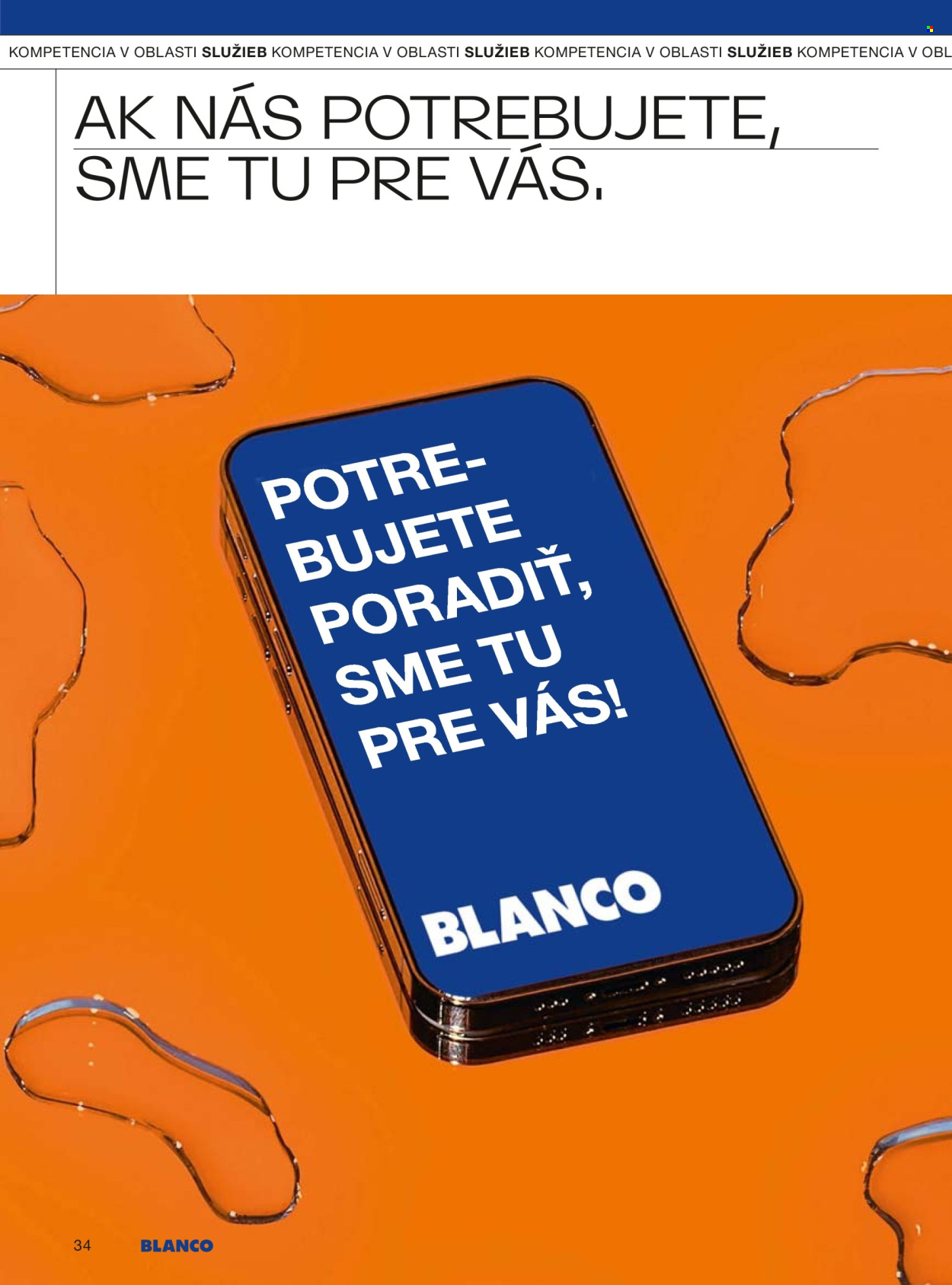 Leták Blanco - 1.1.2025 - 31.12.2025. Strana 1
