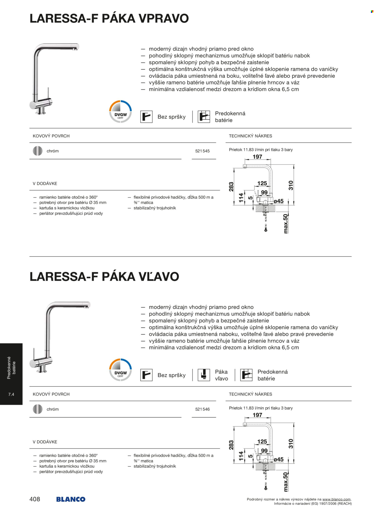 Leták Blanco - 1.1.2025 - 31.12.2025. Strana 1