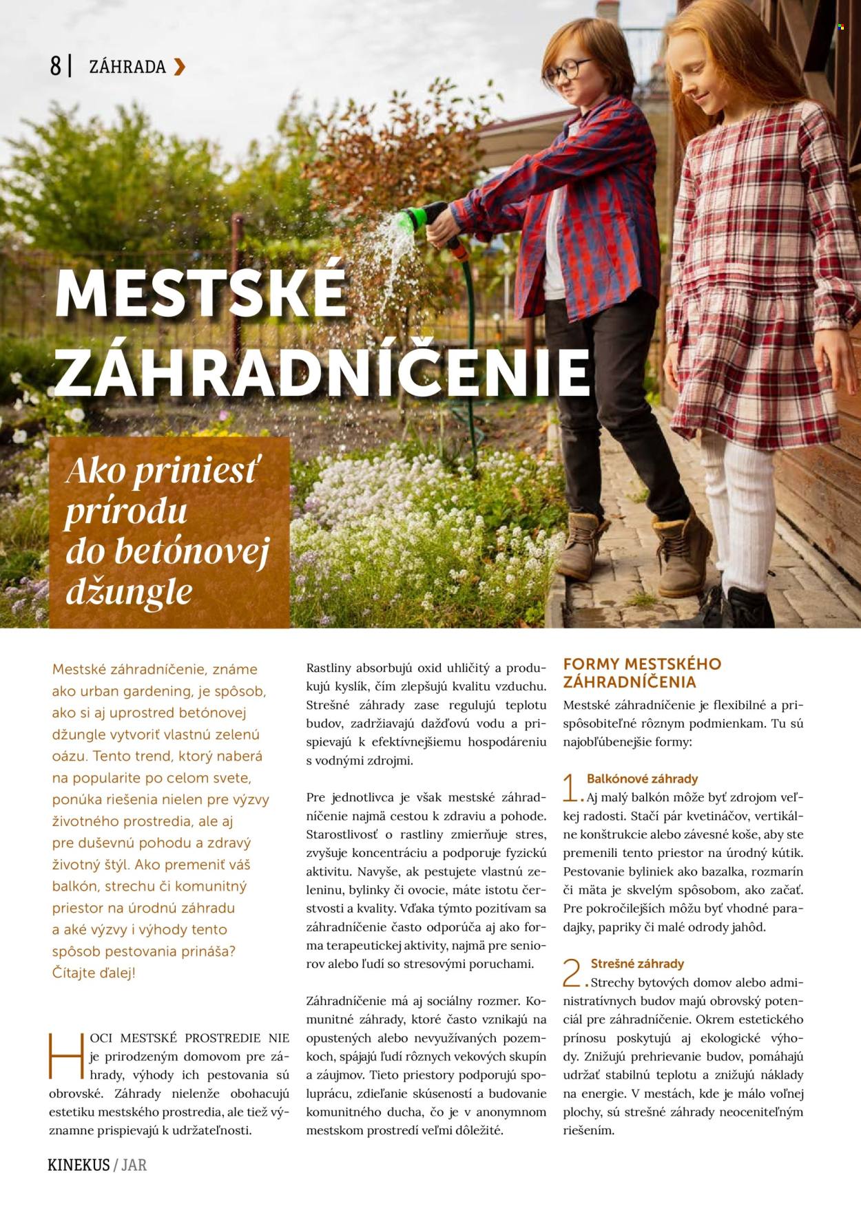 Leták Kinekus. Strana 1