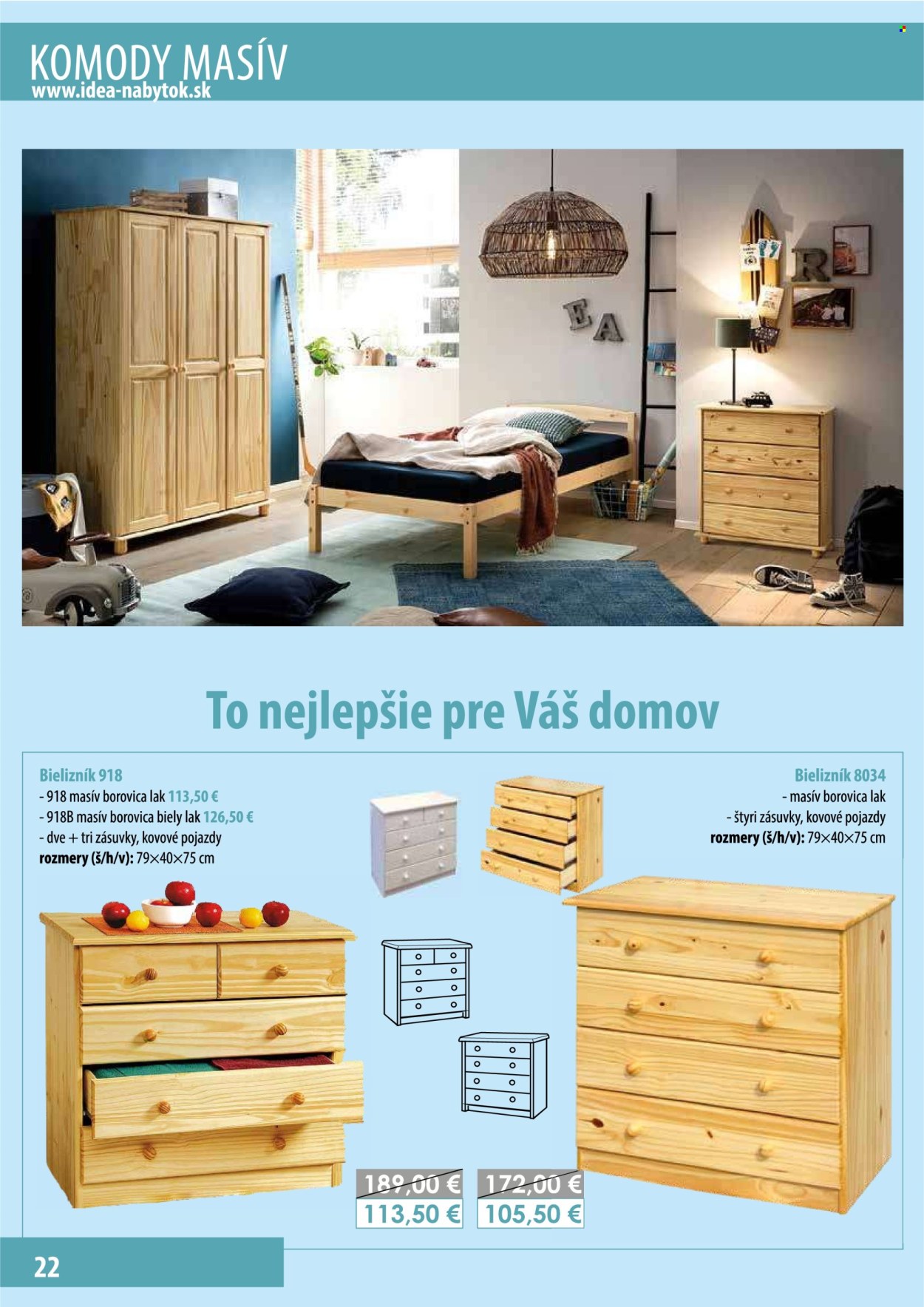 Leták IDEA nábytok. Strana 1