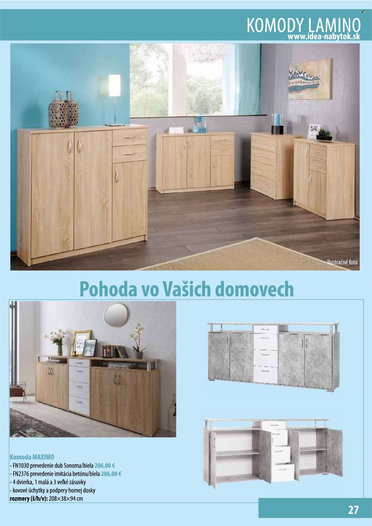 Leták IDEA nábytok. Strana 1