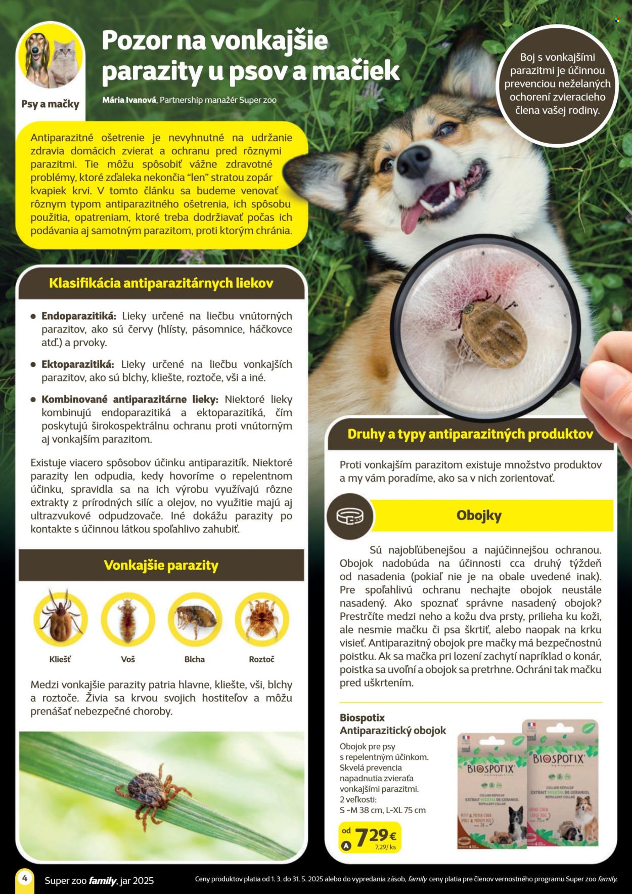 Leták SUPER ZOO. Strana 1