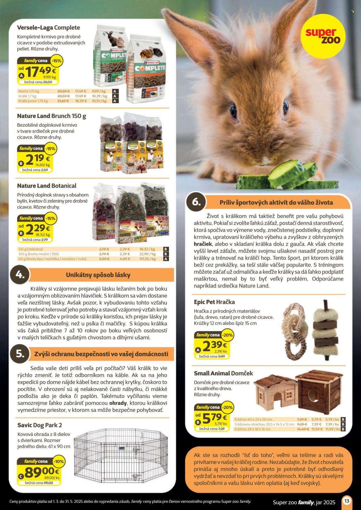 Leták SUPER ZOO. Strana 1