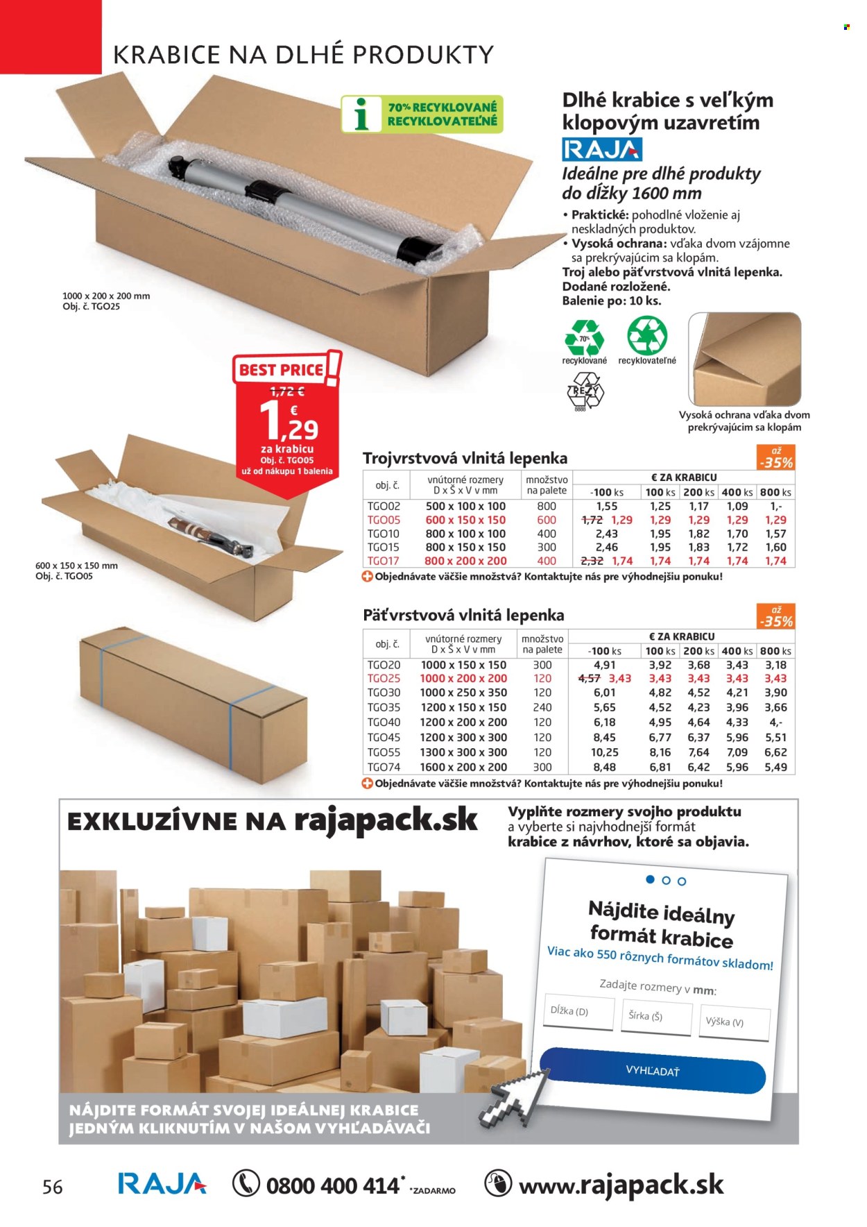 Leták RAJA. Strana 1