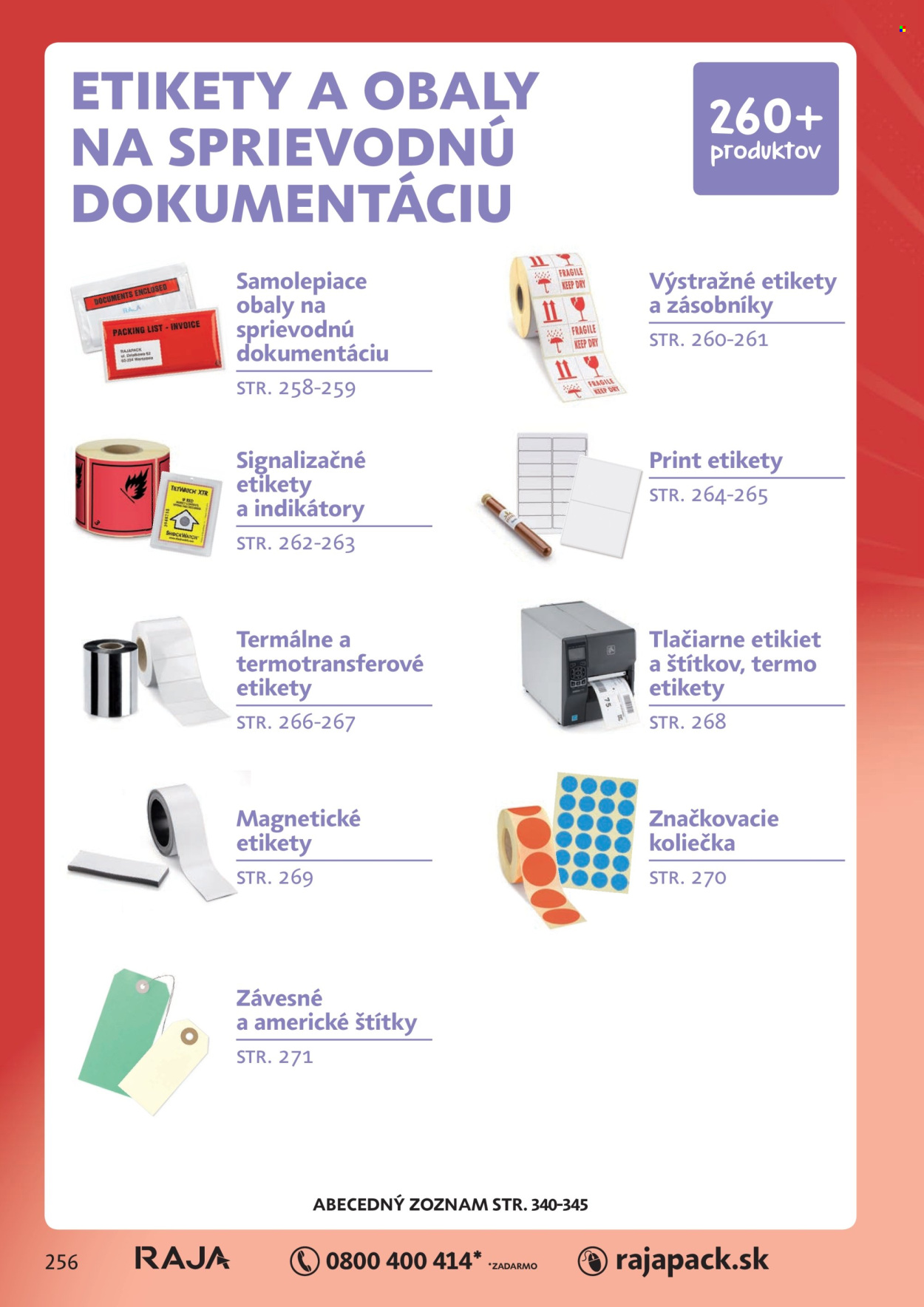 Leták RAJA. Strana 1