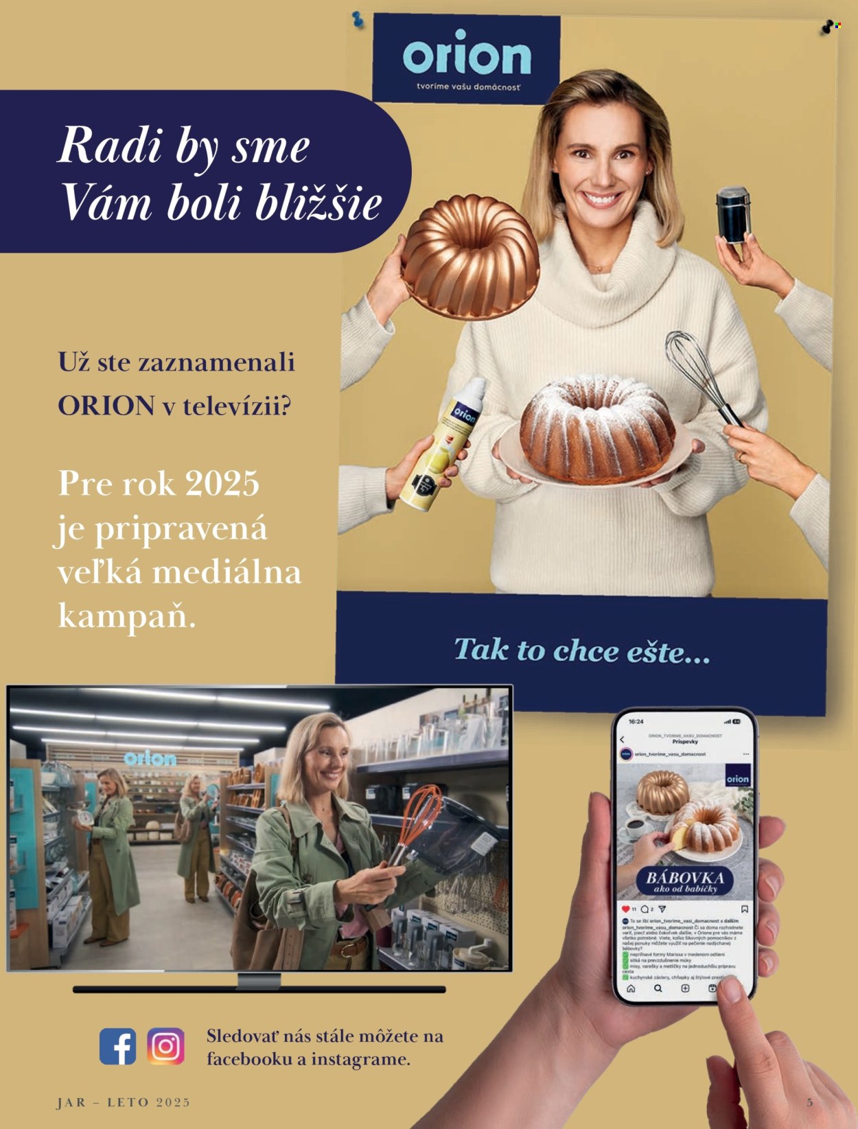 Leták Orion. Strana 1