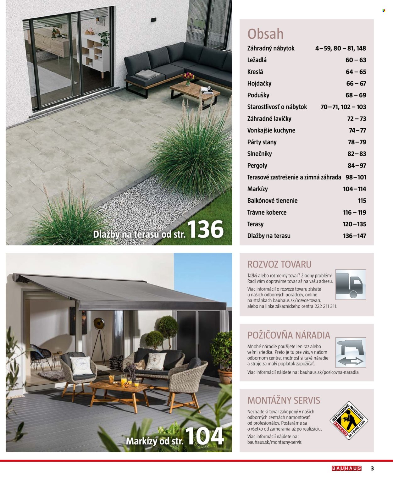 Leták Bauhaus - 28.3.2025 - 31.8.2025. Strana 3