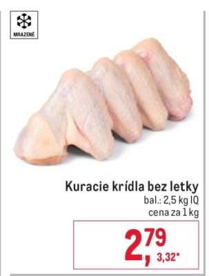 Kuracie krídla bez letky