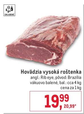 Hovädzia vysoká roštenka