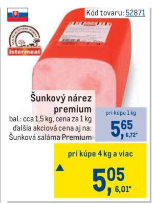 Šunkový nárez Premium
