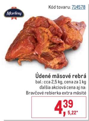 Údené mäsové rebrá