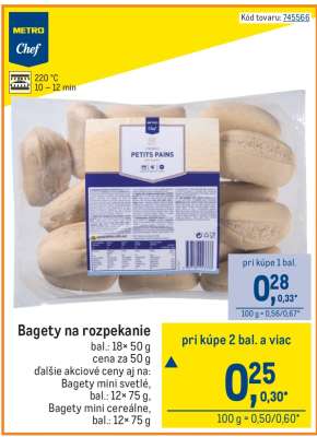 Bagety na rozpekanie