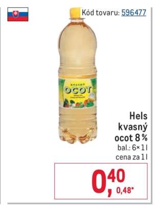 Hels kvasný ocot 8 %