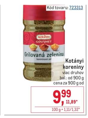 Kotányi koreniny