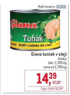 Giana tuniak v oleji