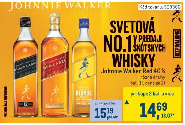 Johnnie Walker Red 40 %