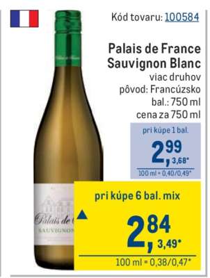 Palais de France Sauvignon Blanc