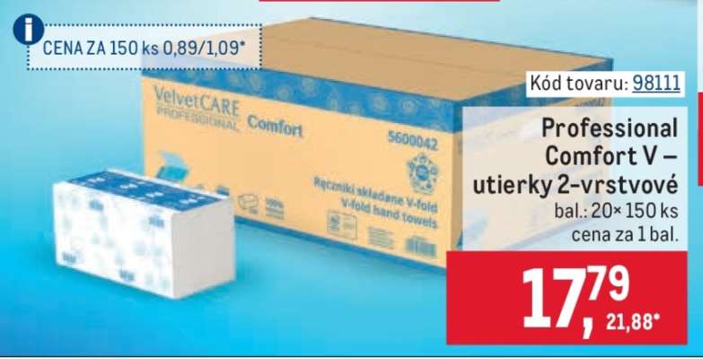 Professional Comfort V – utierky 2-vrstvové