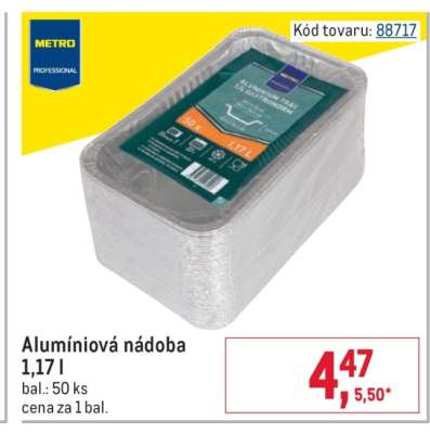 Hliníková nádoba 1,17 l