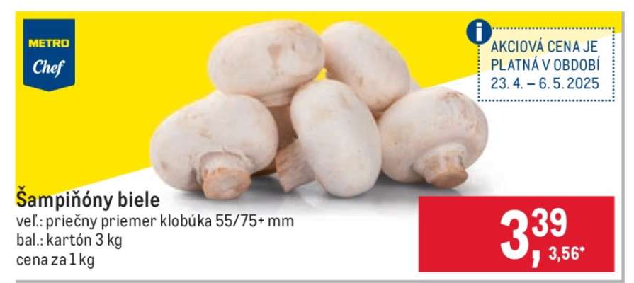 Šampiňóny biele