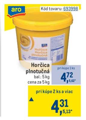Horčica plnotučná