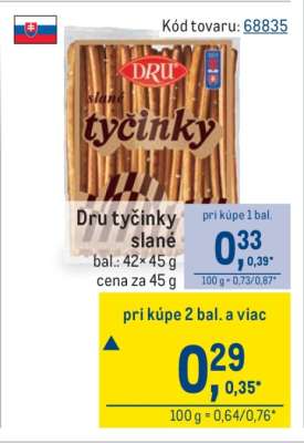 DRU tyčinky slané